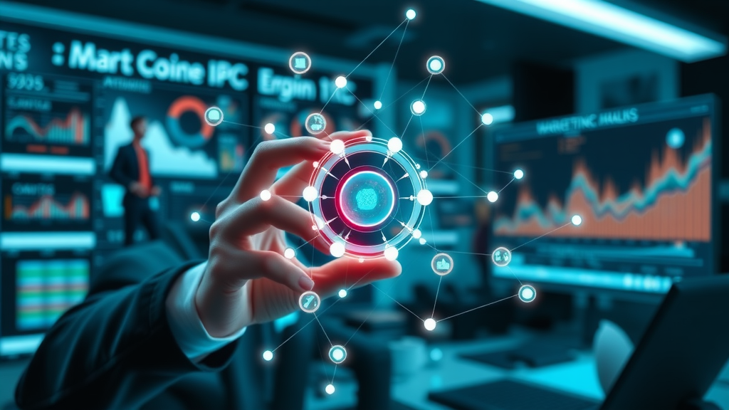 dynamic infographic marketing analytics channels interconnected data points
