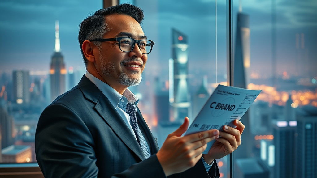 brand voice analysis business leader planning future brand strategy with digital tools