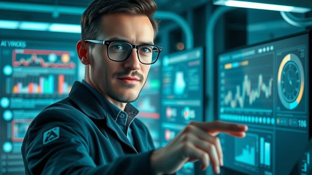 Digital marketer utilizing AI tools to optimize paid social campaigns | AI tools, paid social campaigns, digital marketing
