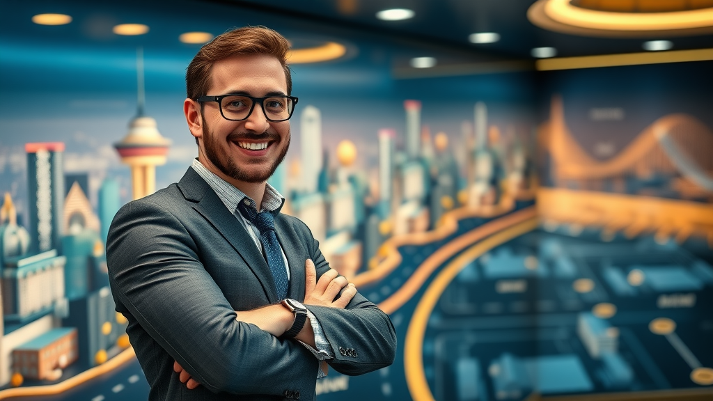 Confident marketer leading team with roadmap for long-term search engine marketing success
