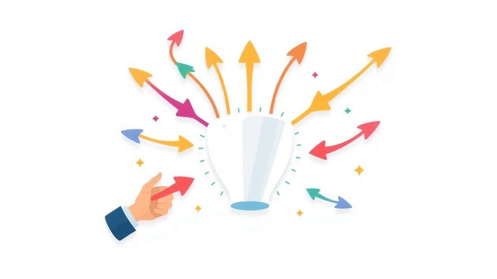 lead generation strategies funnel visual lead capture landing page nurture magnet cartoon clean background