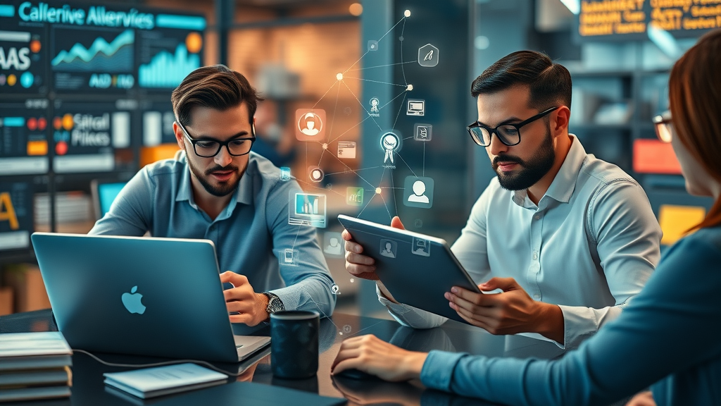 marketing professionals integrating multiple ad platforms for online ad analytics