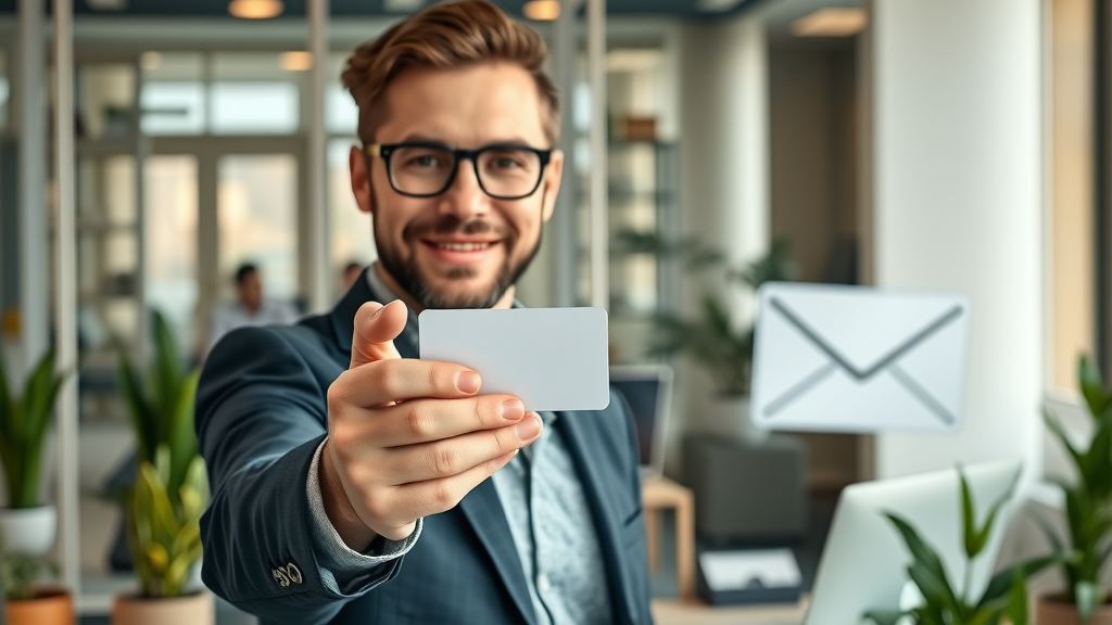 Professional digital consultant ready to discuss best email automation tools in a modern agency