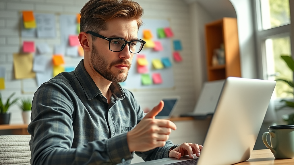 Creative copywriter brainstorming subject lines for higher open rates and unique opens in email campaign