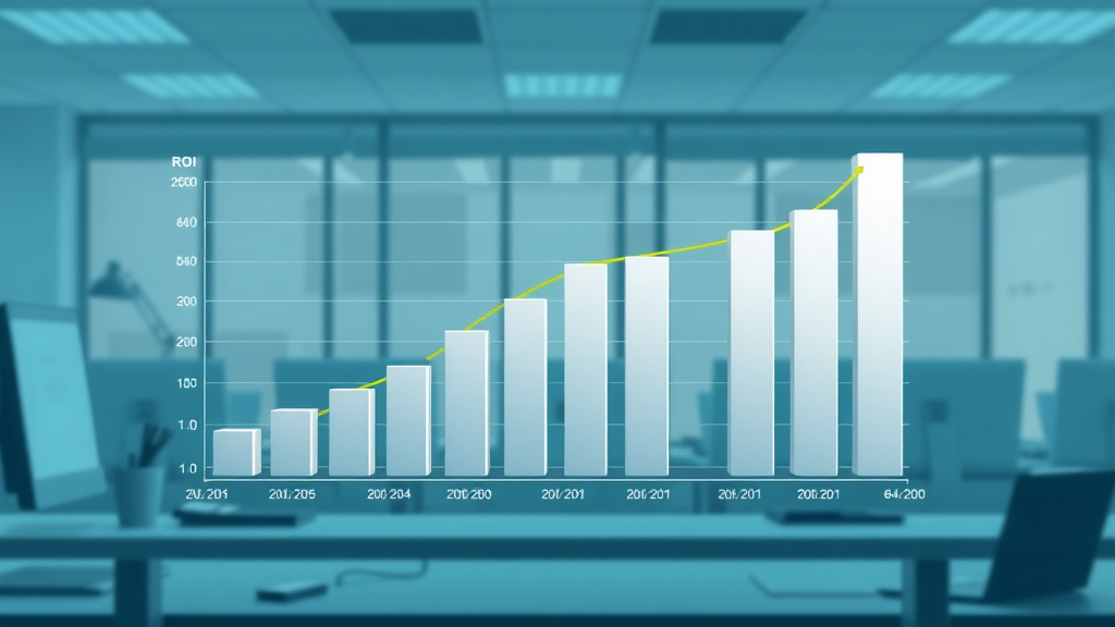 Business dashboard bar graph comparison, ROI of paid traffic spike vs organic traffic gradual increase, digital marketing analytics