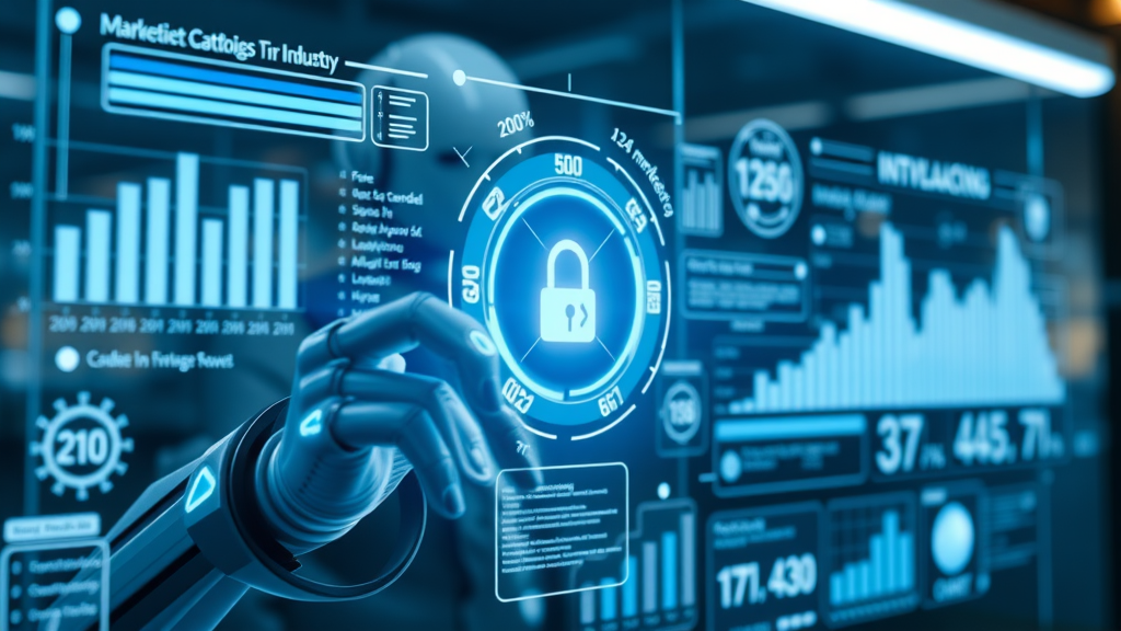 dynamic data visualization of chatbot impact, chatbot market performance in e-commerce, hospitality, healthcare, finance