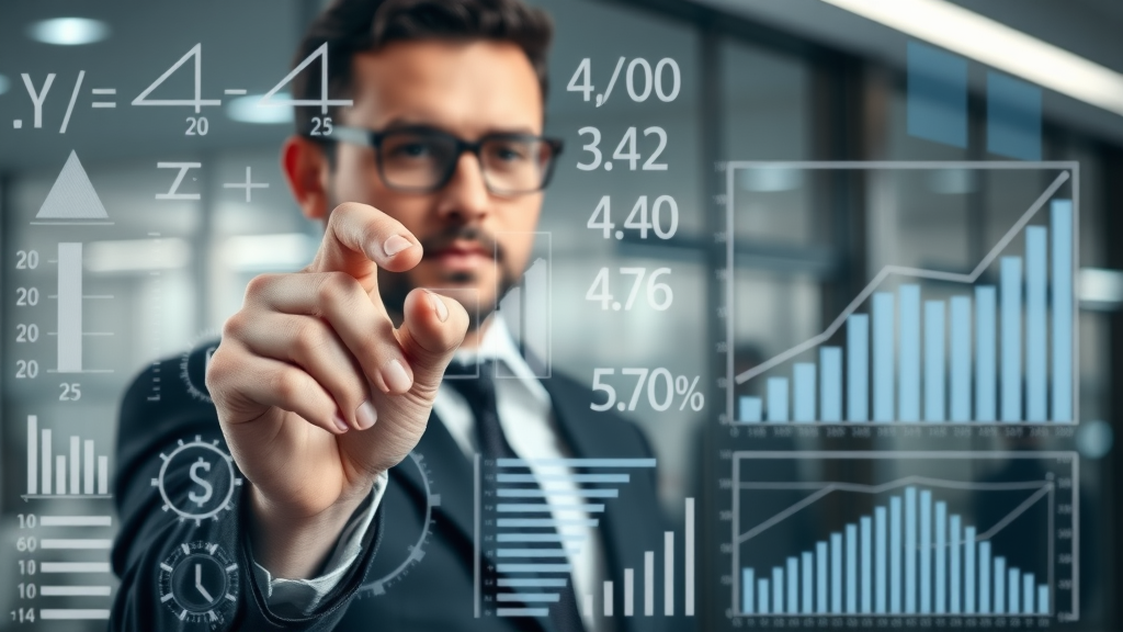 Innovative business analyst creating formulas and weighted lead scoring models