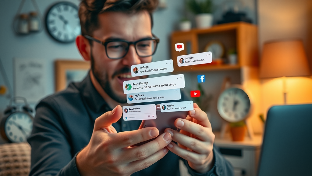 latest social media updates via smartphone notifications for brand visibility