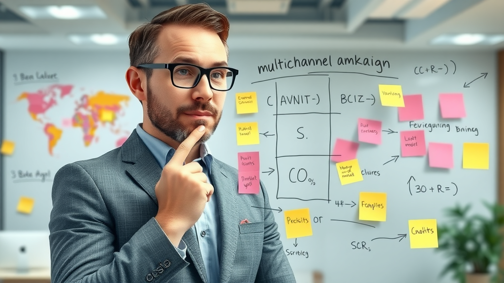 marketing strategist mapping automation strategy for campaigns on a glass board