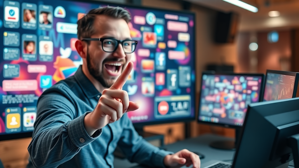 digital marketer launching chatbot campaigns on multiple social media platforms, lead generation strategies in action