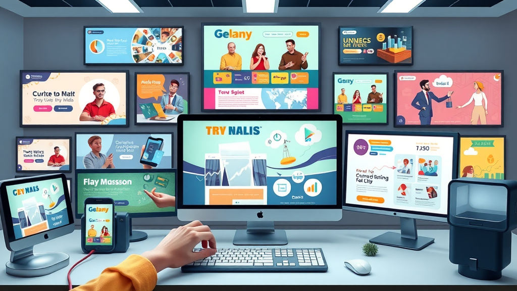 creative digital display ad montage retargeting campaigns desktop mobile