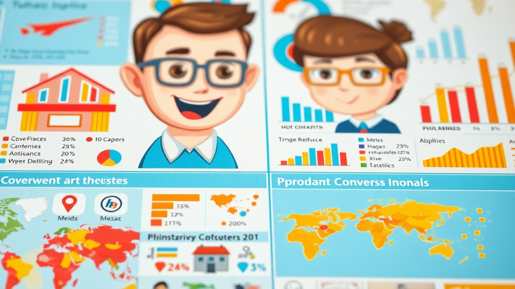 comparison of average conversion rates across industries infographic bright detailed