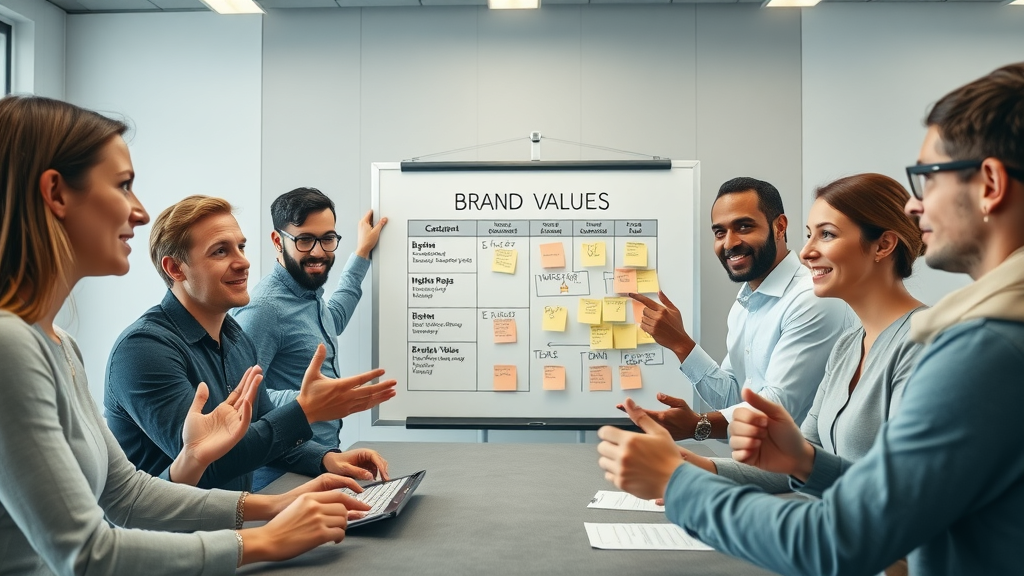brand personality team session core values brainstorming
