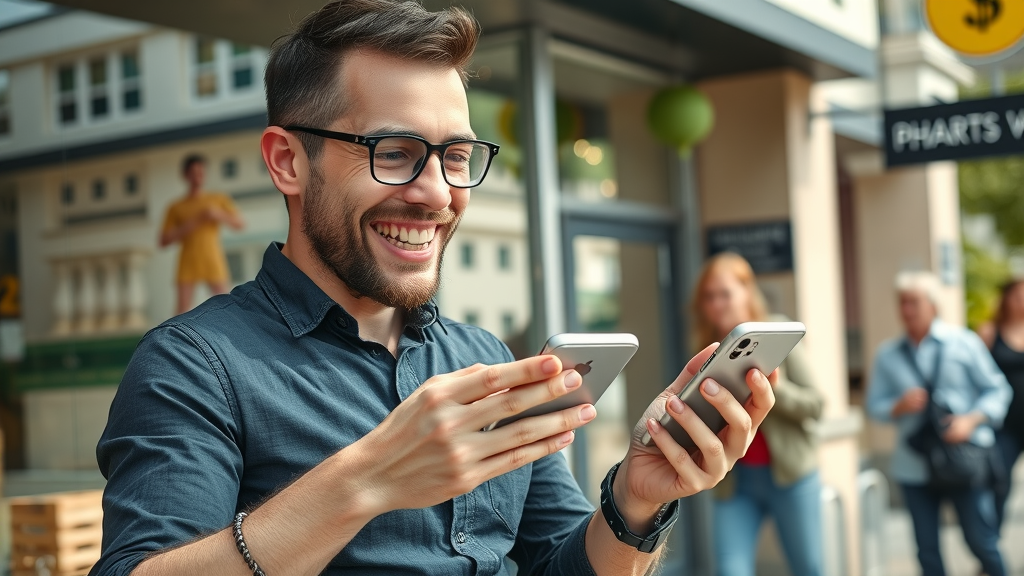 local entrepreneur celebrating business growth, Google Business Profile and reviews boosting ranking factor in local SEO