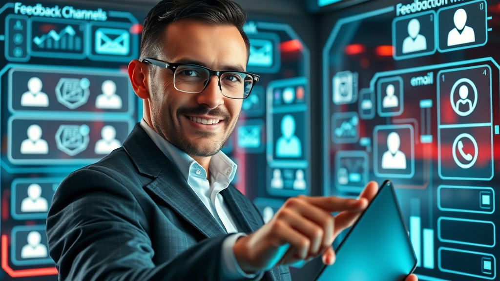 customer feedback marketer operating multiple digital feedback channels