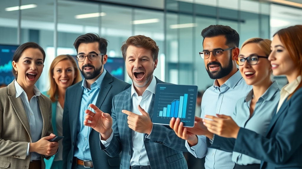 marketing automation dynamic dashboard analytics, group of professionals reviewing conversion growth data