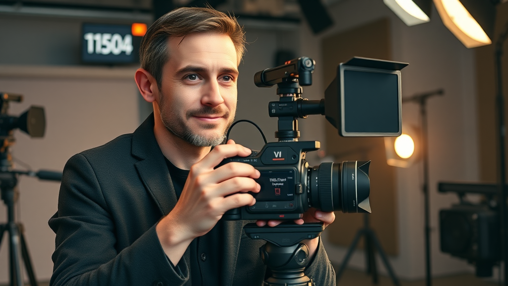professional content creator filming video content content marketing strategy
