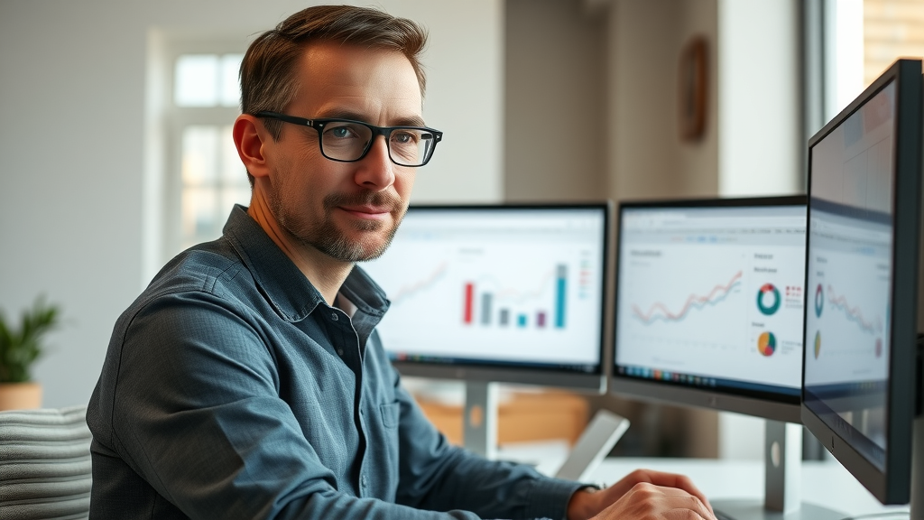 web analyst optimizing email campaign landing page for ROI