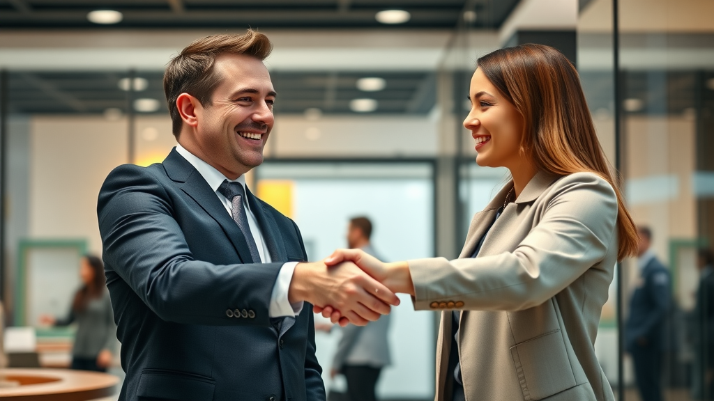 brand personality handshake trust brand representative customer