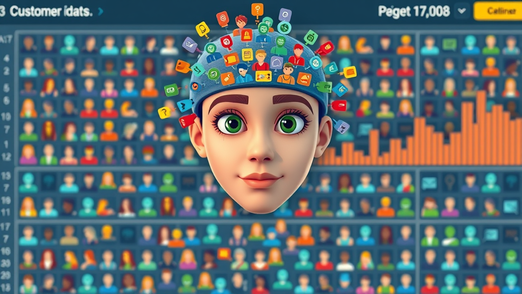 Machine learning algorithms clustering customers into vibrant AI-driven segments dashboard