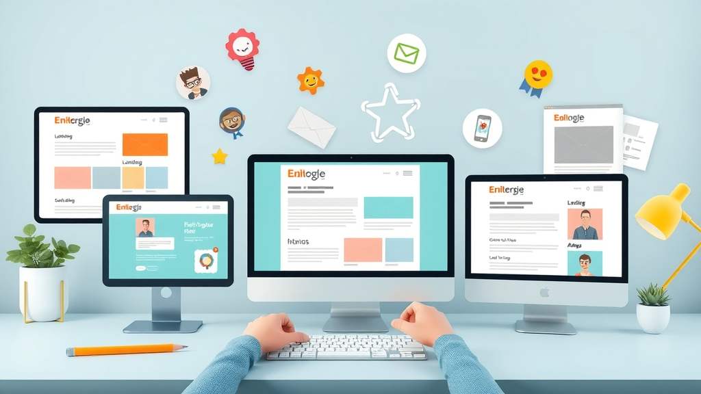 types of content for lead generation including blog posts, landing pages, emails and social media