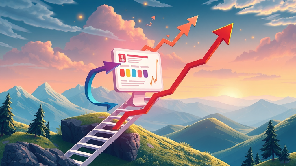 top search website rising on search results infographic