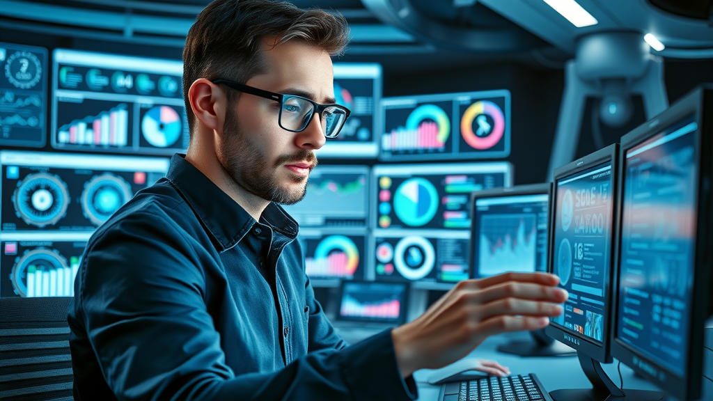 Marketer comparing SEM tools and resources for search engine marketing