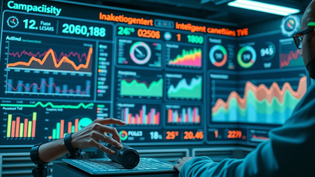 intelligent AI interface managing marketing dashboard for real-time campaign optimization using artificial intelligence