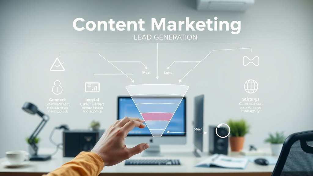 infographic showing intersection of content marketing and lead generation for modern lead gen strategies